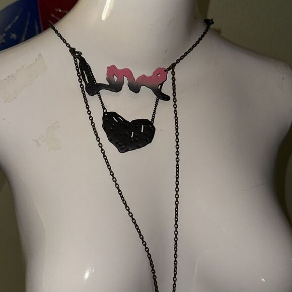 Love double chain necklace - Picture 5 of 5